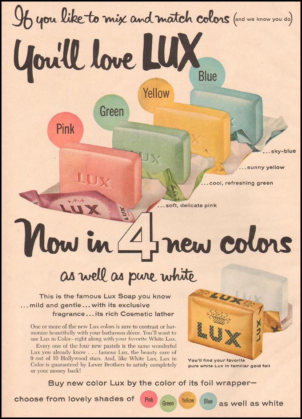 LUX SOAP
GOOD HOUSEKEEPING
05/01/1957