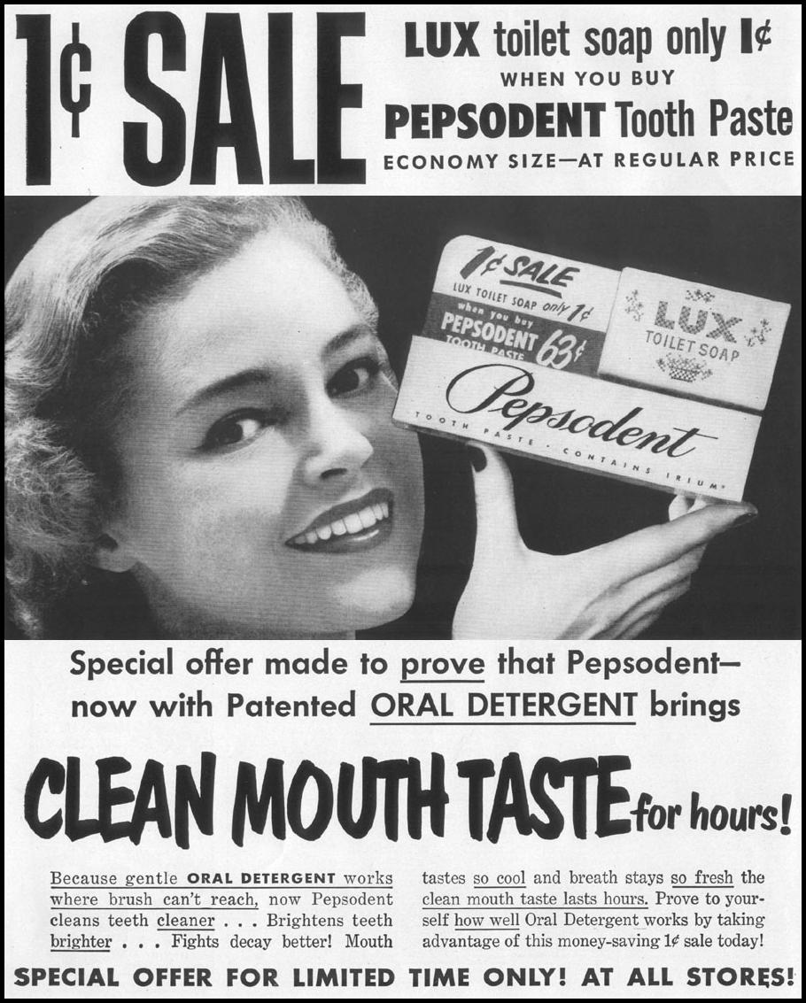 PEPSODENT TOOTHPASTE
LIFE
01/21/1952
p. 14