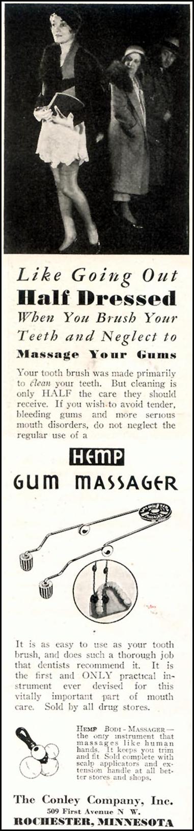 HEMP GUM MASSAGER
GOOD HOUSEKEEPING
11/01/1933
p. 194
