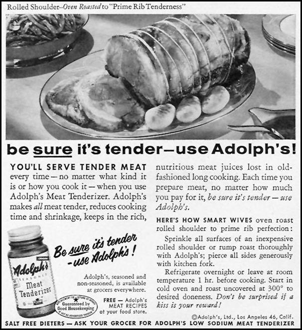 ADOLPH'S MEAT TENDERIZER
FAMILY CIRCLE
02/01/1956
p. 85