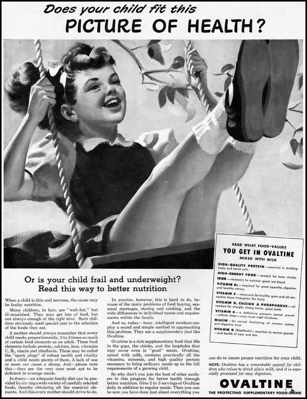 OVALTINE
LADIES' HOME JOURNAL
11/01/1950
p. 89