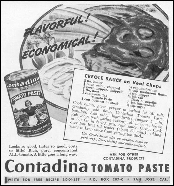 CONTADINA TOMATO PASTE
WOMAN'S DAY
12/01/1948
p. 76