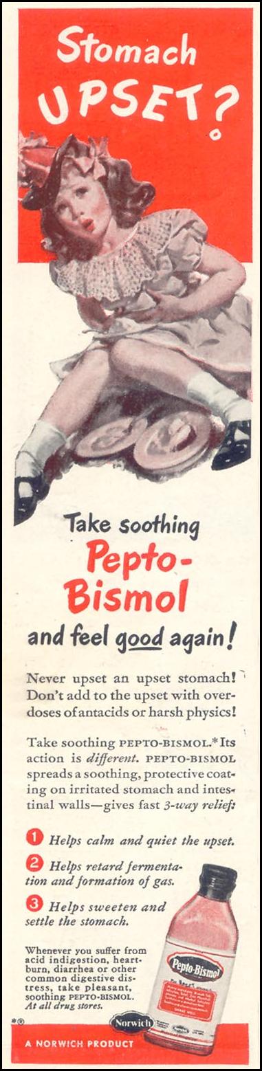 PEPTO-BISMOL
WOMAN'S DAY
05/01/1950
p. 94