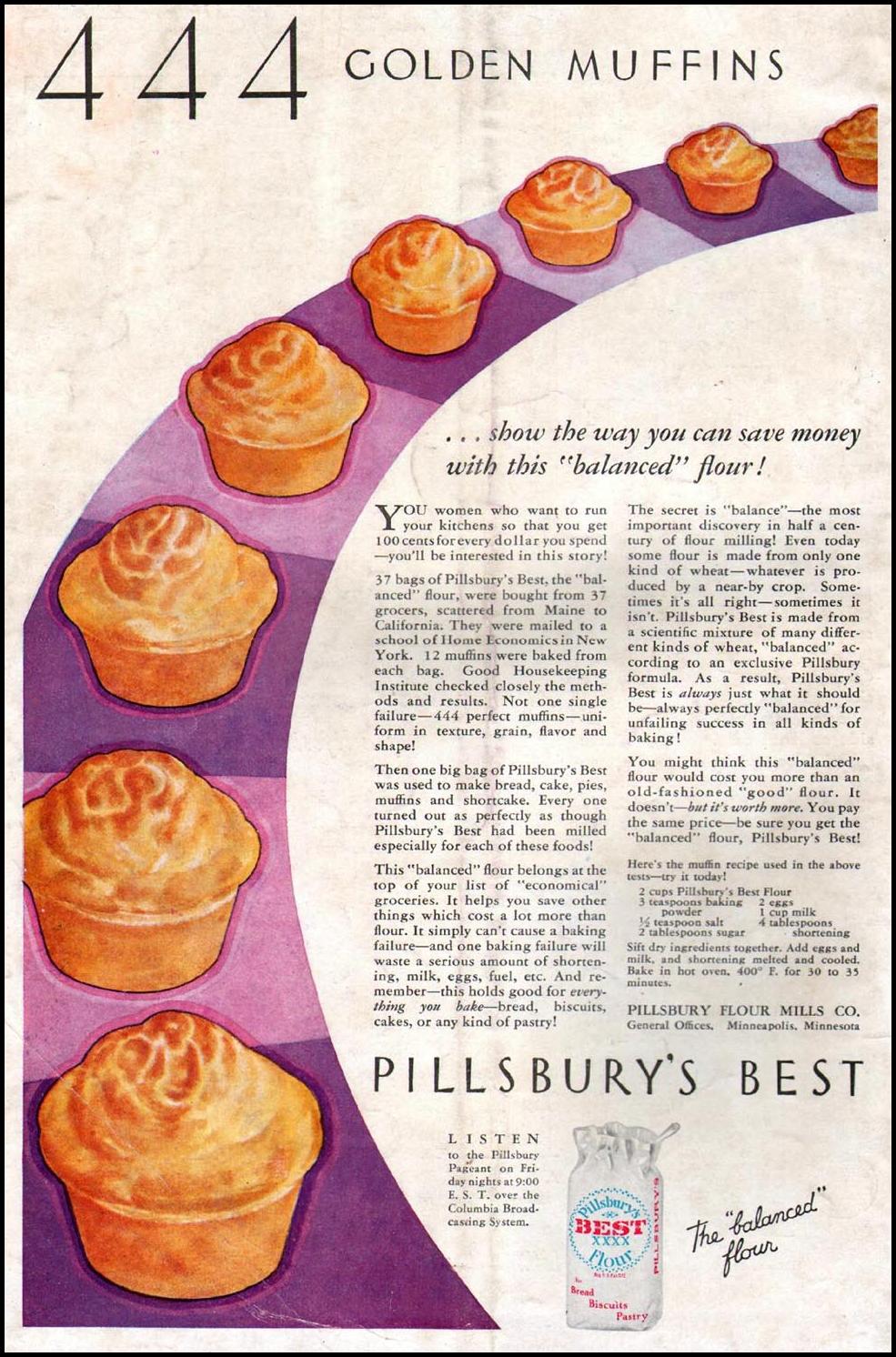 PILLSBURY FLOUR
BETTER HOMES AND GARDENS
09/01/1931
BACK COVER