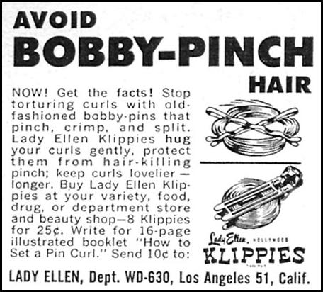 LADY ELLEN HOLLYWOOD KLIPPIES
WOMAN'S DAY
06/01/1958
p. 86