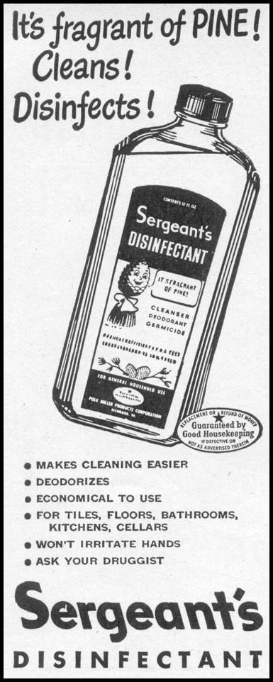 SERGEANT'S DISINFECTANT
WOMAN'S DAY
06/01/1946
p. 82