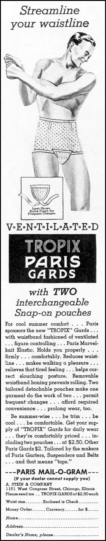 PARIS TROPIX GARDS MEN'S UNDERWEAR
LIFE
07/26/1937
p. 94