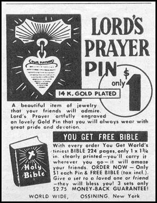 LORD'S PRAYER PIN
PHOTOPLAY
08/01/1956
p. 91