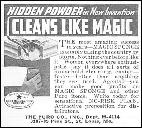 MAGIC SPONGE
GOOD HOUSEKEEPING
06/01/1935
p. 204