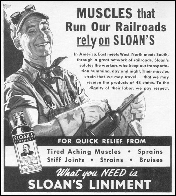 SLOAN'S LINAMENT
WOMAN'S DAY
11/01/1945
p. 111