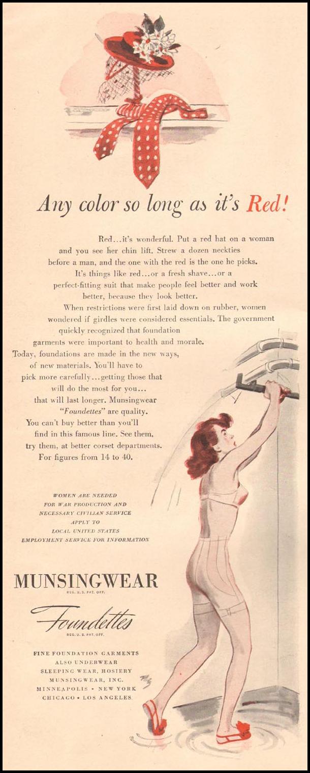 MUNSINGWEAR FOUNDETTES
LIFE
10/11/1943
p. 54