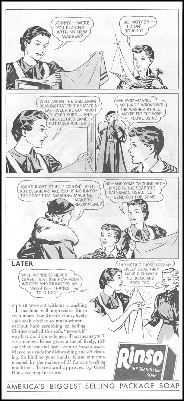 RINSO
GOOD HOUSEKEEPING
04/01/1936
p. 128