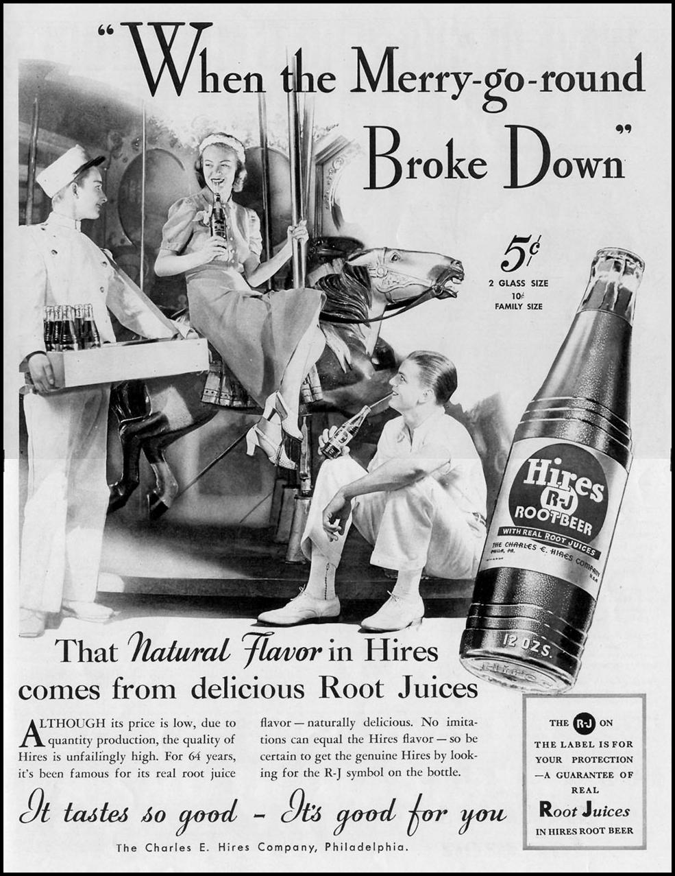 HIRES ROOT BEER
LIFE
08/30/1937
p. 103