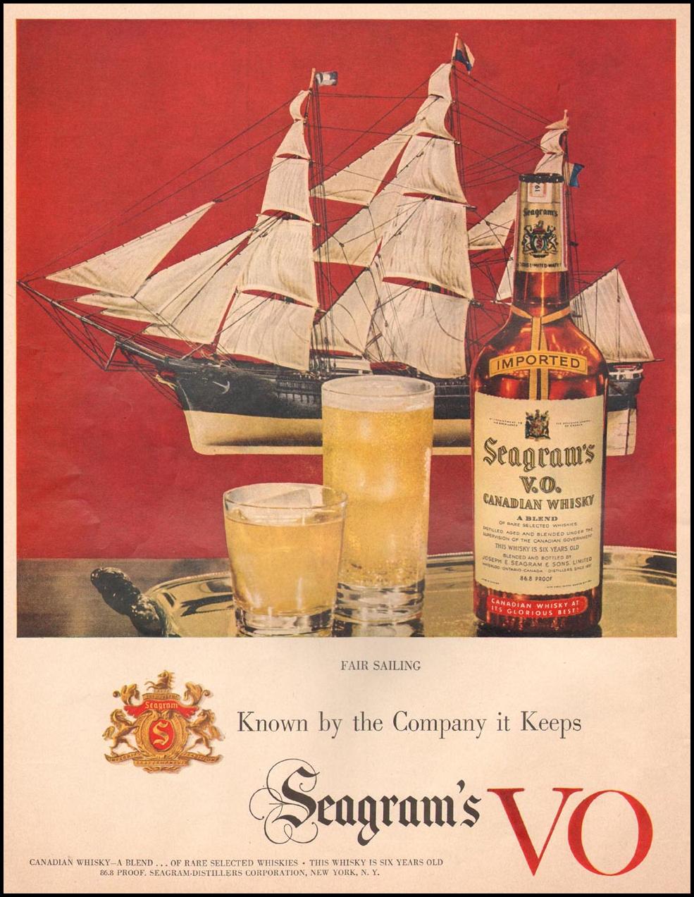 SEAGRAM'S VO CANADIAN WHISKEY
LIFE
10/01/1951