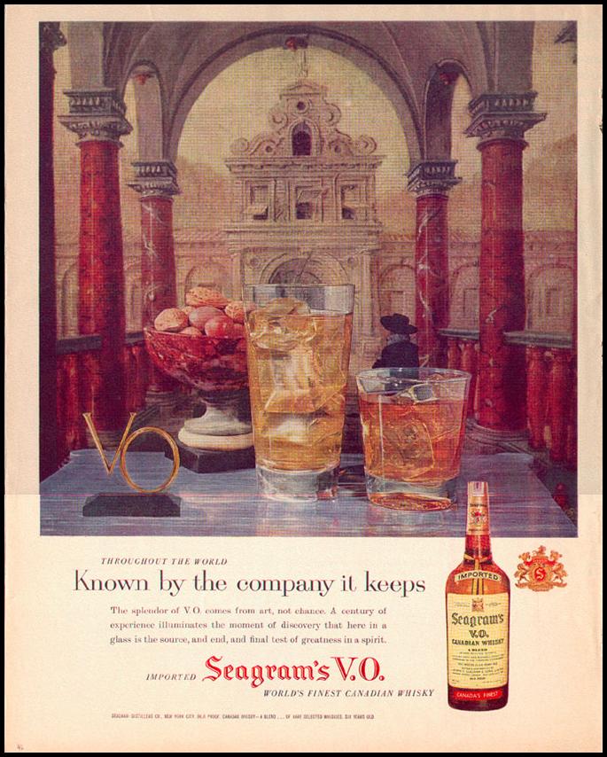 SEAGRAM`S V.O. CANADIAN WHISKEY
LOOK
09/16/1958
p. 46