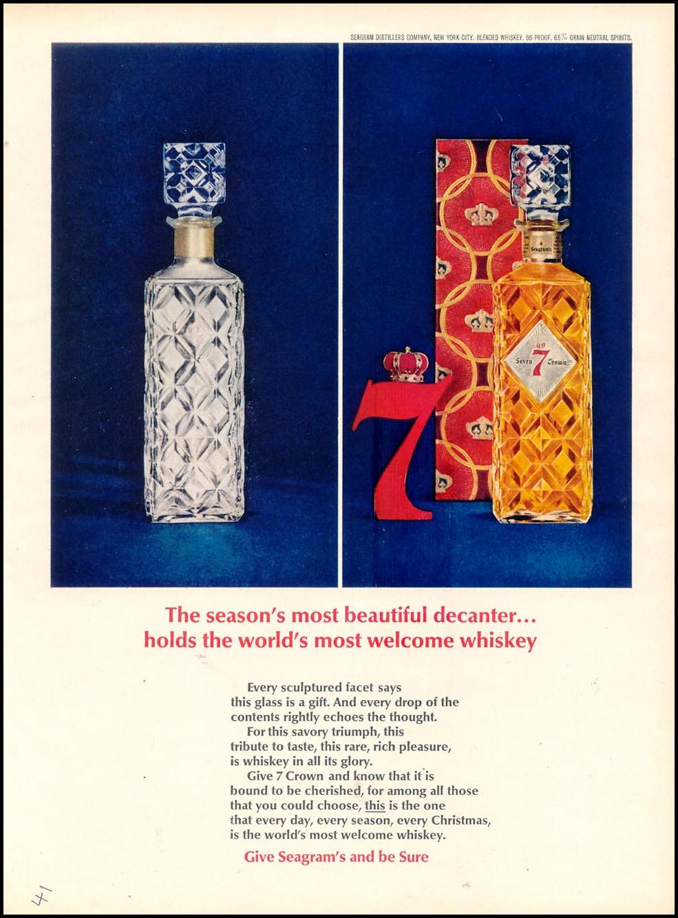 SEAGRAM'S SEVEN CROWN WHISKEY
TIME
12/07/1962
p. 41