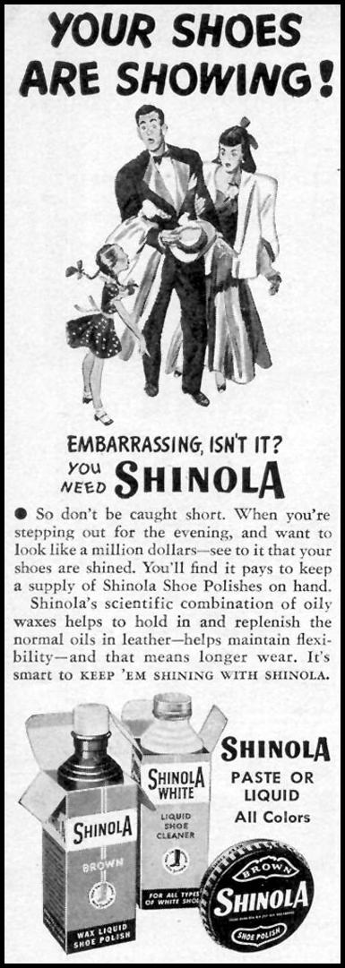 SHINOLA SHOE POLISH
WOMAN'S DAY
01/01/1947
p. 68