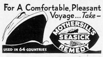 MOTHERSILL'S SEASICK REMEDY
LIFE
07/26/1937
p. 80