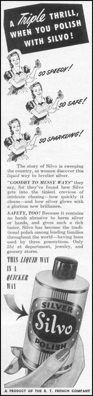 SILVO SILVER POLISH
WOMAN'S DAY
12/01/1948
p. 78