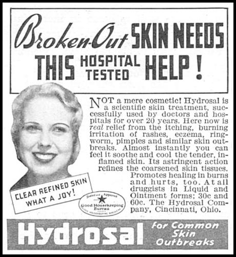 HYDROSAL SKIN TREATMENT
GOOD HOUSEKEEPING
06/01/1935
p. 209