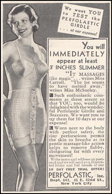 PERFOLASTIC GIRDLE AND BRASSIERE
GOOD HOUSEKEEPING
03/01/1935
p. 208