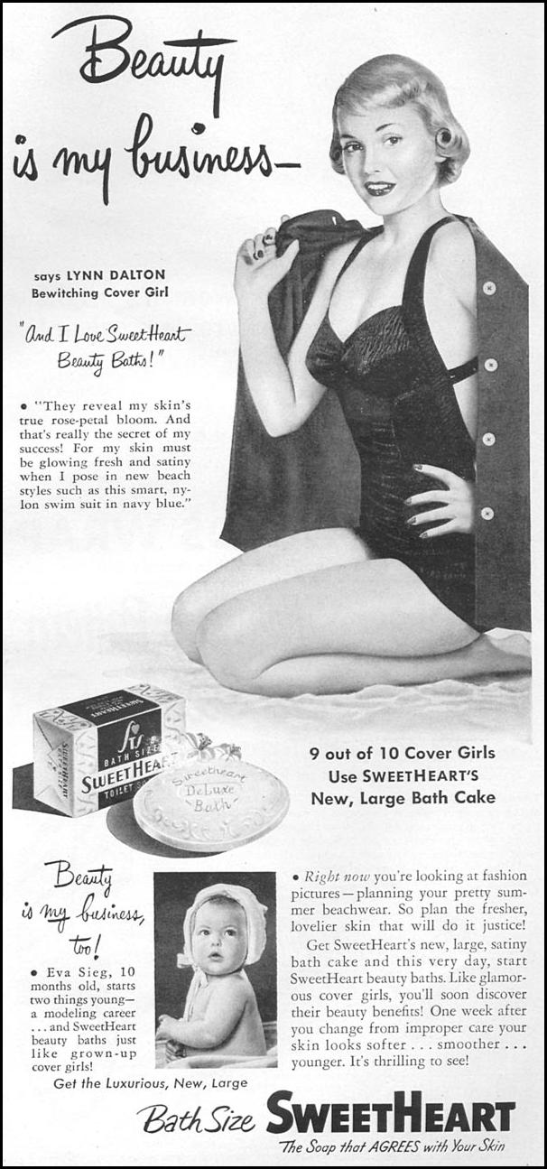 BATH SIZE SWEETHEART SOAP
WOMAN'S DAY
06/01/1950
p. 87