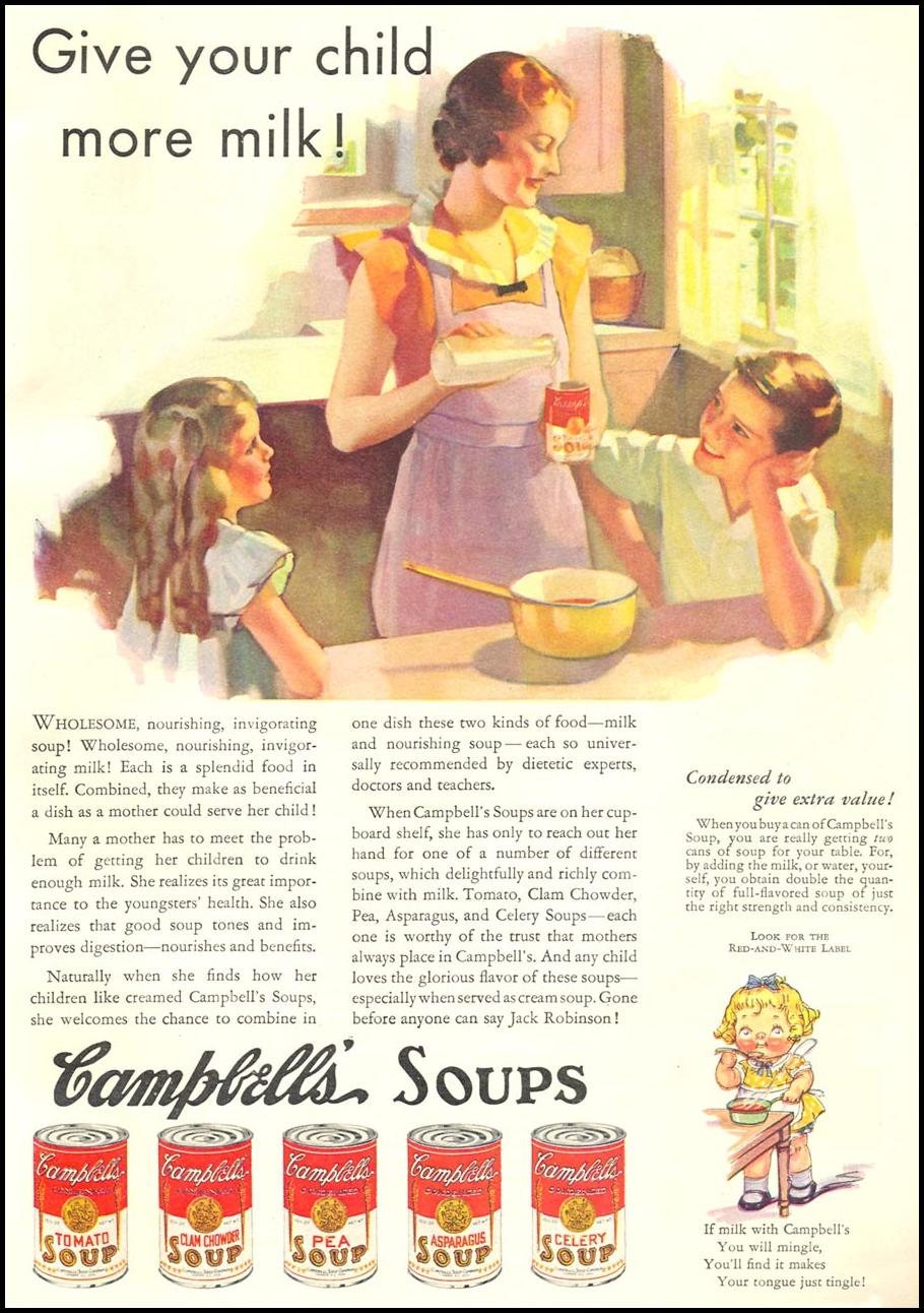 CAMPBELL'S SOUPS
GOOD HOUSEKEEPING
06/01/1935
p. 95