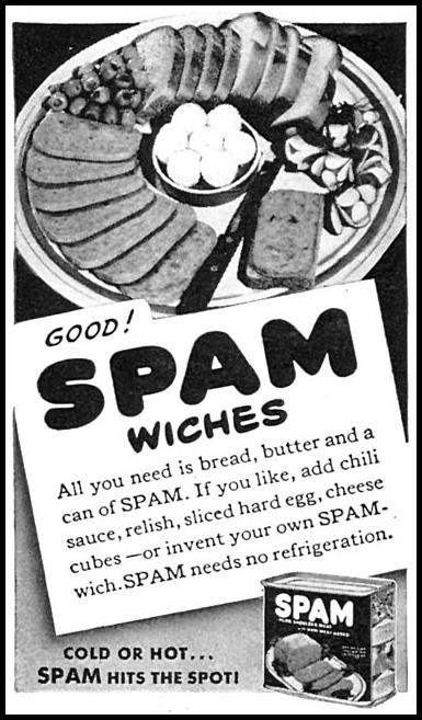 SPAM
WOMAN'S DAY
06/01/1943
p. 54