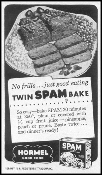 SPAM
WOMAN'S DAY
12/01/1948
p. 110