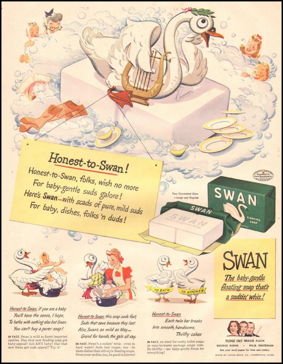 SWAN SOAP
LIFE
06/22/1942
p. 30