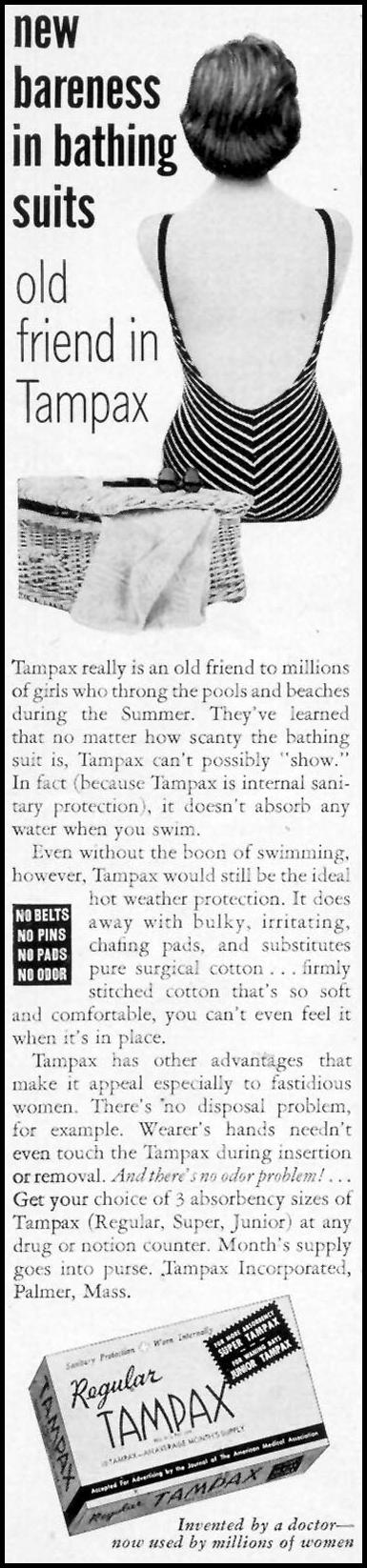 TAMPAX
WOMAN'S DAY
07/01/1955
p. 4