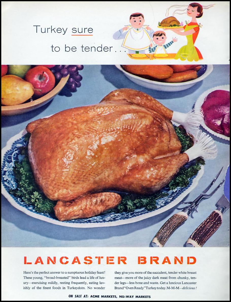 LANCASTER BRAND TURKEY
FAMILY CIRCLE
11/01/1957