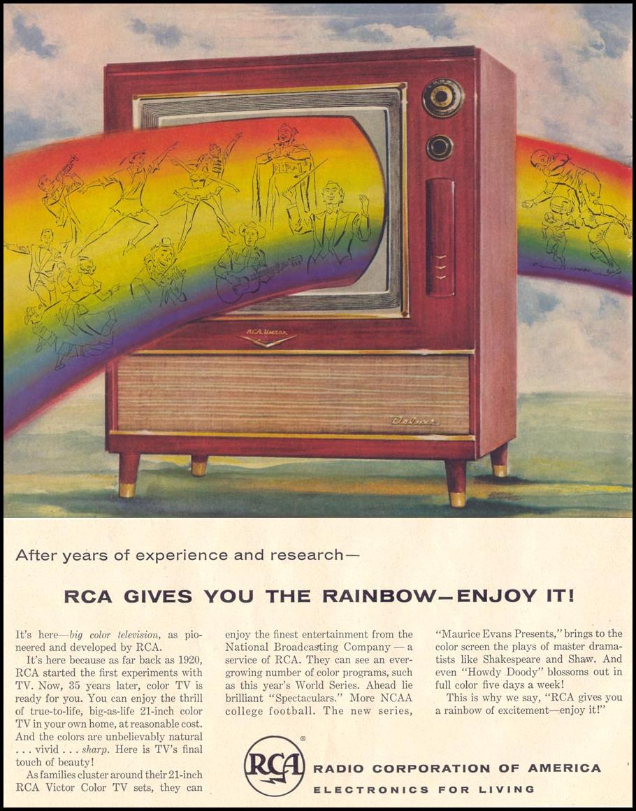 RCA VICTOR COLOR TELEVISION
LIFE
11/14/1955
p. 154