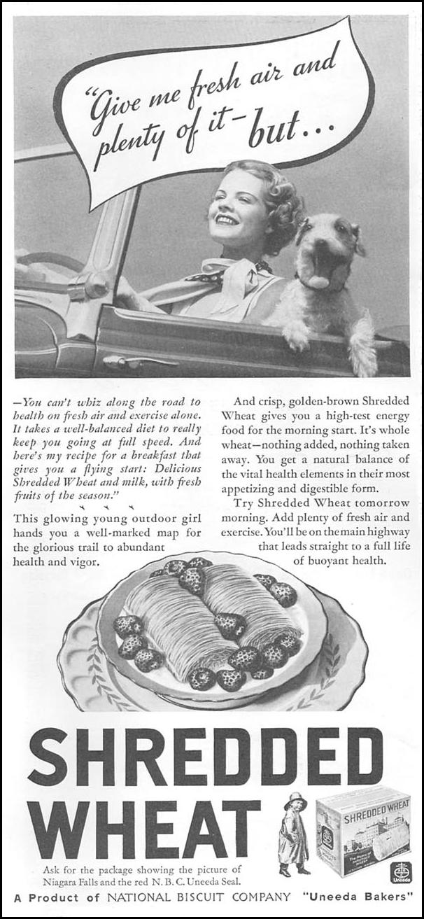 UNEEDA BAKERS SHREDDED WHEAT
GOOD HOUSEKEEPING
06/01/1935
p. 166
