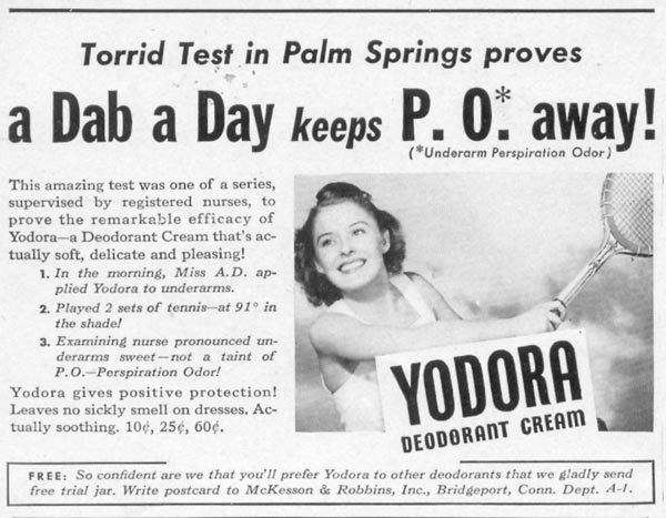 YODORA DEODORANT CREAM
WOMAN'S DAY
04/01/1941